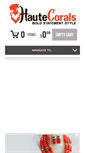 Mobile Screenshot of hautecorals.com